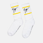 Sous-vêtements et homewear Chaussettes à bandes Giuseppe Zanotti Blanc Homme