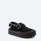 Scarpe aperte Sandali con zeppa Alexander McQueen Nero Homme