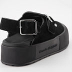 Scarpe aperte Sandali con zeppa Alexander McQueen Nero Homme
