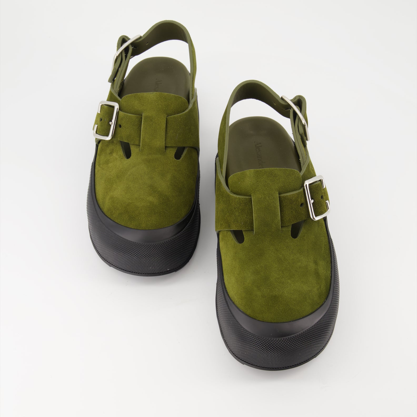 Sapatos abertos Sandales compensées Alexander McQueen Verde Homme