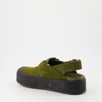 Sapatos abertos Sandales compensées Alexander McQueen Verde Homme
