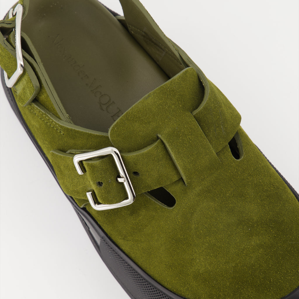 Sapatos abertos Sandales compensées Alexander McQueen Verde Homme
