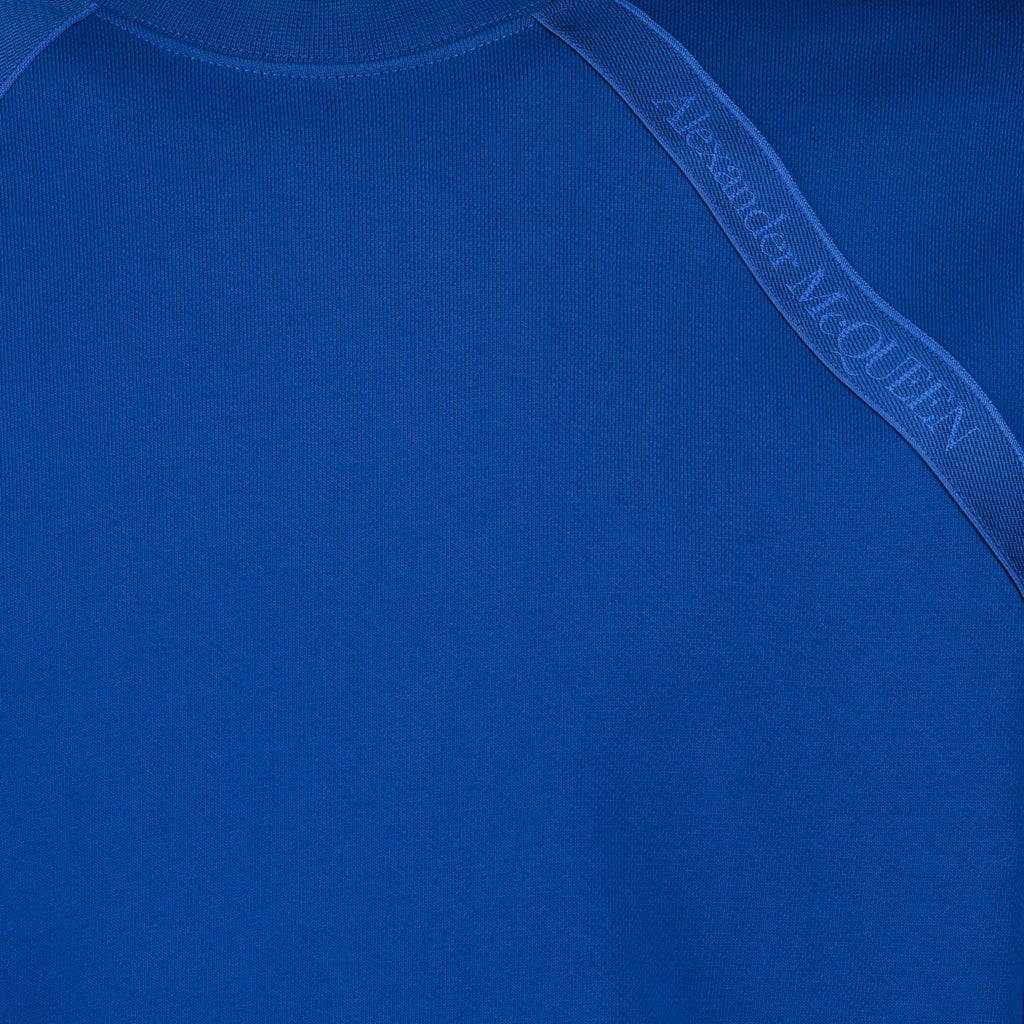 Sweatshirts Sweatshirt à logo bande Alexander McQueen Bleu Homme