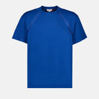 T-shirt T-shirt à logo bande Alexander McQueen Blu Homme