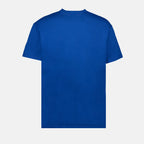T-shirt T-shirt à logo bande Alexander McQueen Blu Homme