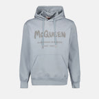 Sweatshirts Sweat à capuche Graffiti Alexander McQueen Gris Homme