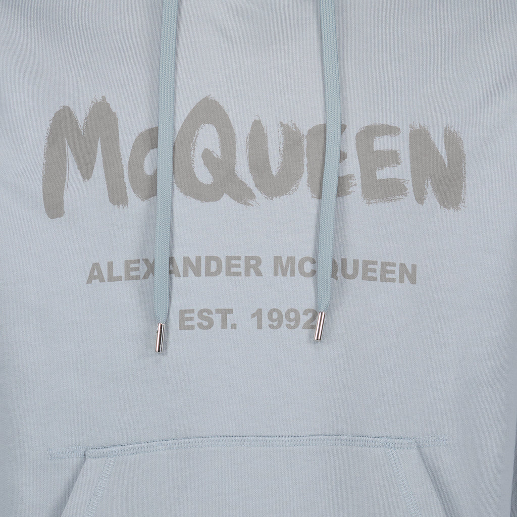 Sweatshirts Sweat à capuche Graffiti Alexander McQueen Gris Homme