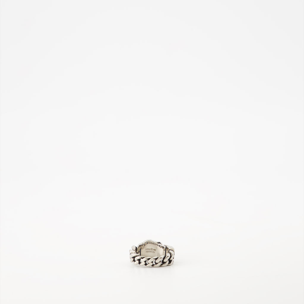 Jewelry Skull Ring Alexander McQueen Silver Man