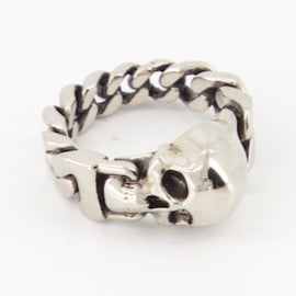 Jewelry Skull Ring Alexander McQueen Silver Man