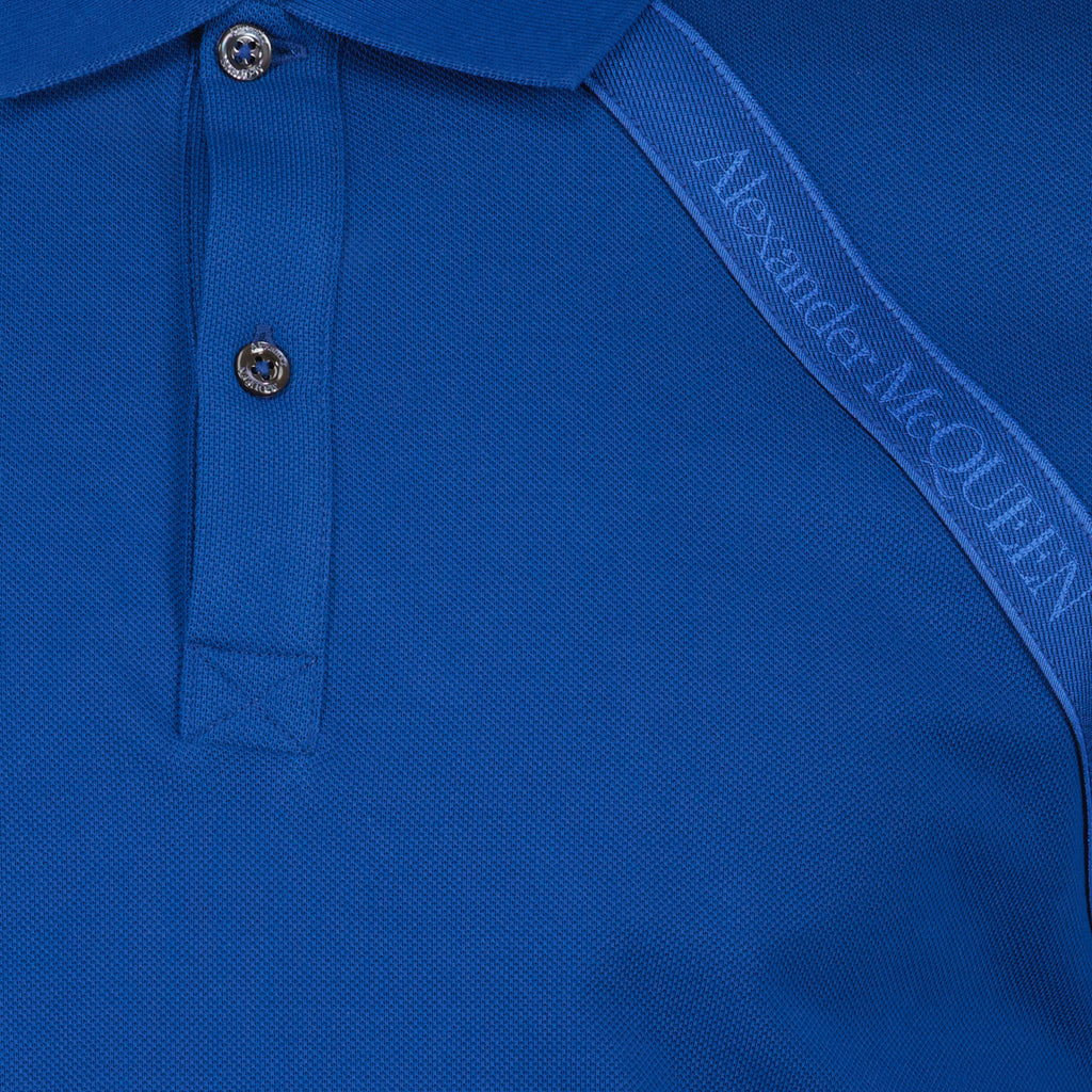 Polo shirts Band logo polo shirt Alexander McQueen Blue Man