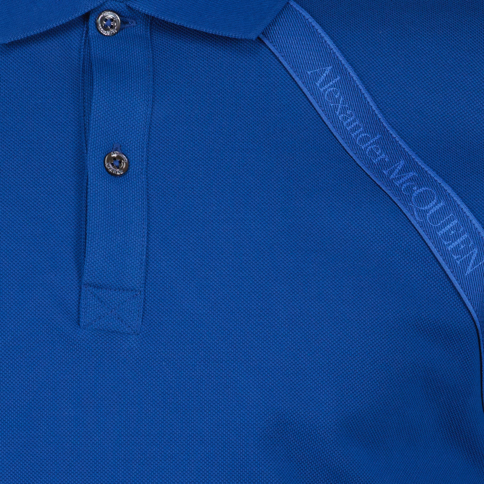 Polo shirts Band logo polo shirt Alexander McQueen Blue Man