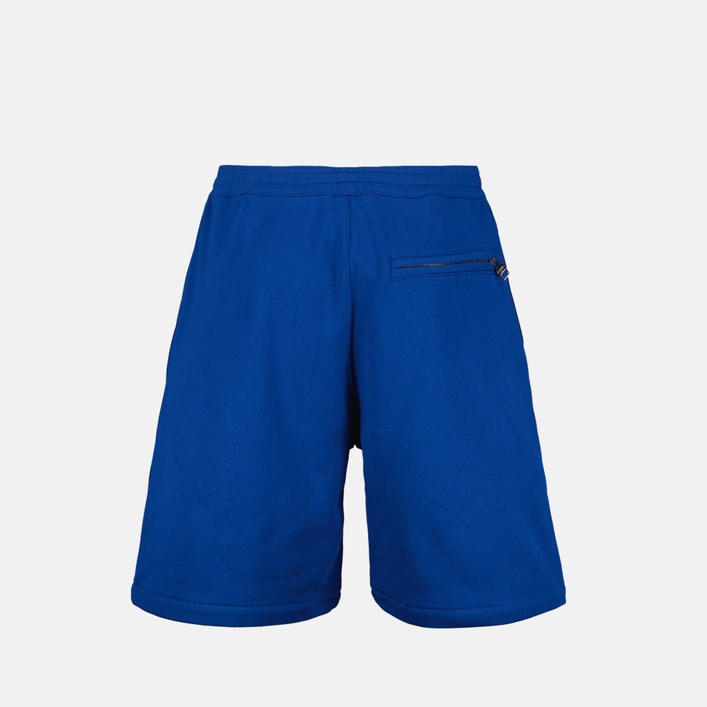 Shorts Short à logo bande Alexander McQueen Bleu Homme