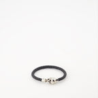Joias Bracelet tressé Skull Alexander McQueen Preto Homme