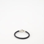 Joias Bracelet tressé Skull Alexander McQueen Preto Homme