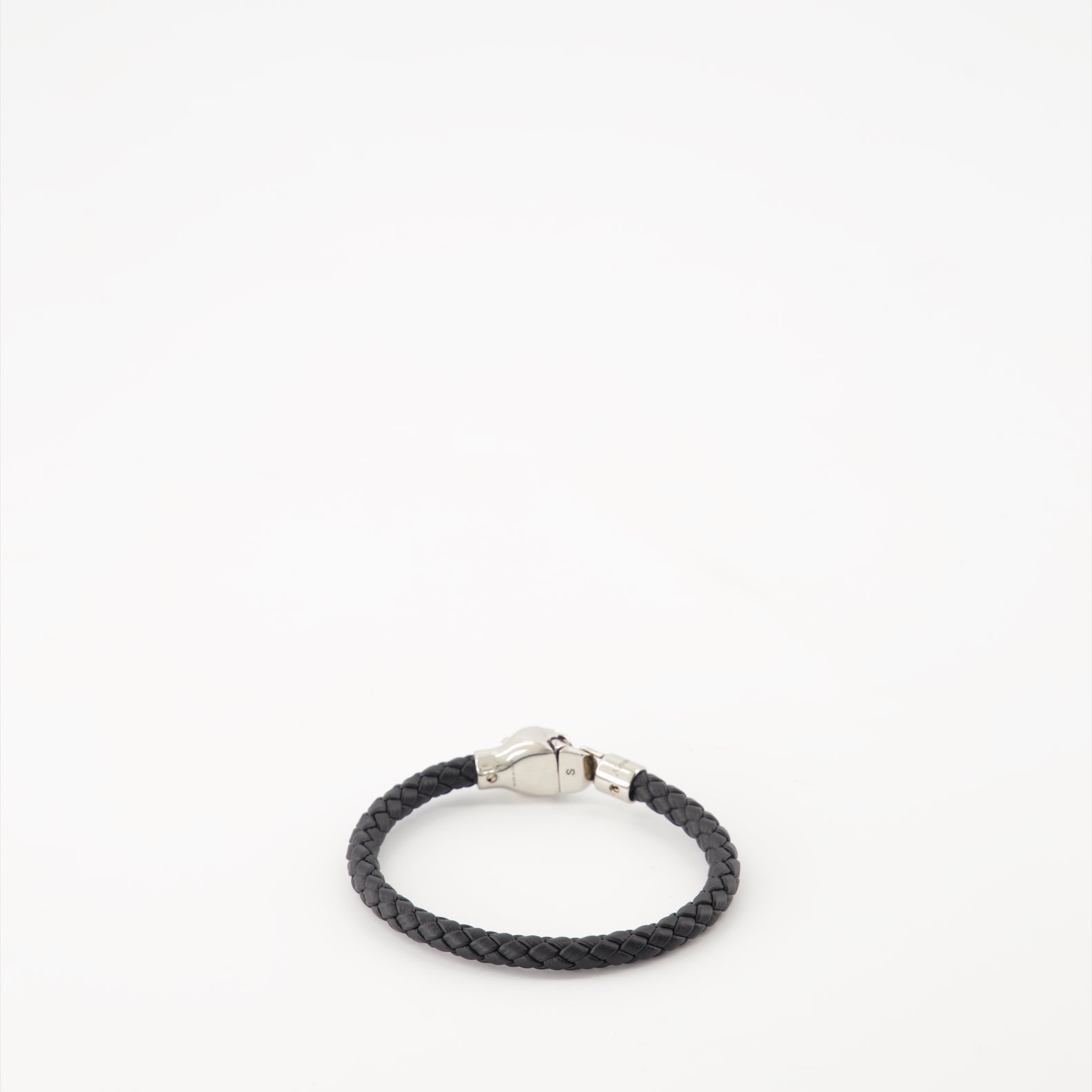 Joias Bracelet tressé Skull Alexander McQueen Preto Homme