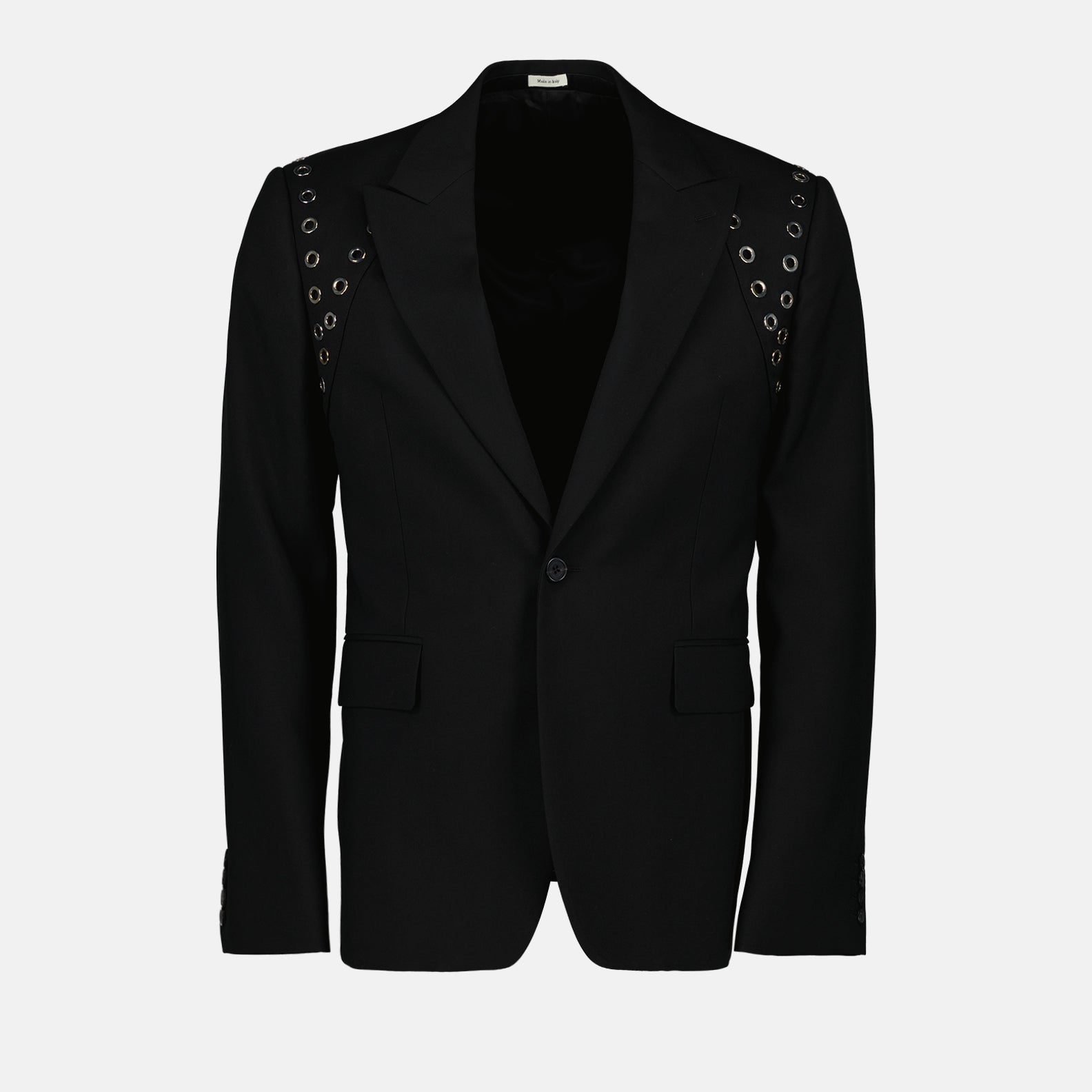 Eyelet blazer jacket