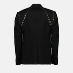 Jackets Eyelet blazer jacket Alexander McQueen Black Homme