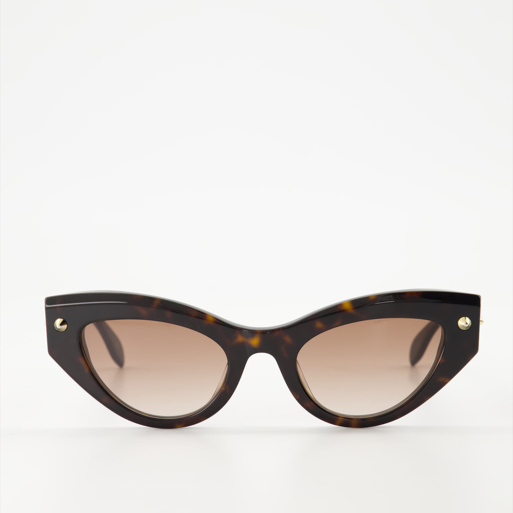 Lunettes Lunettes de soleil Alexander McQueen Marron Unisexe