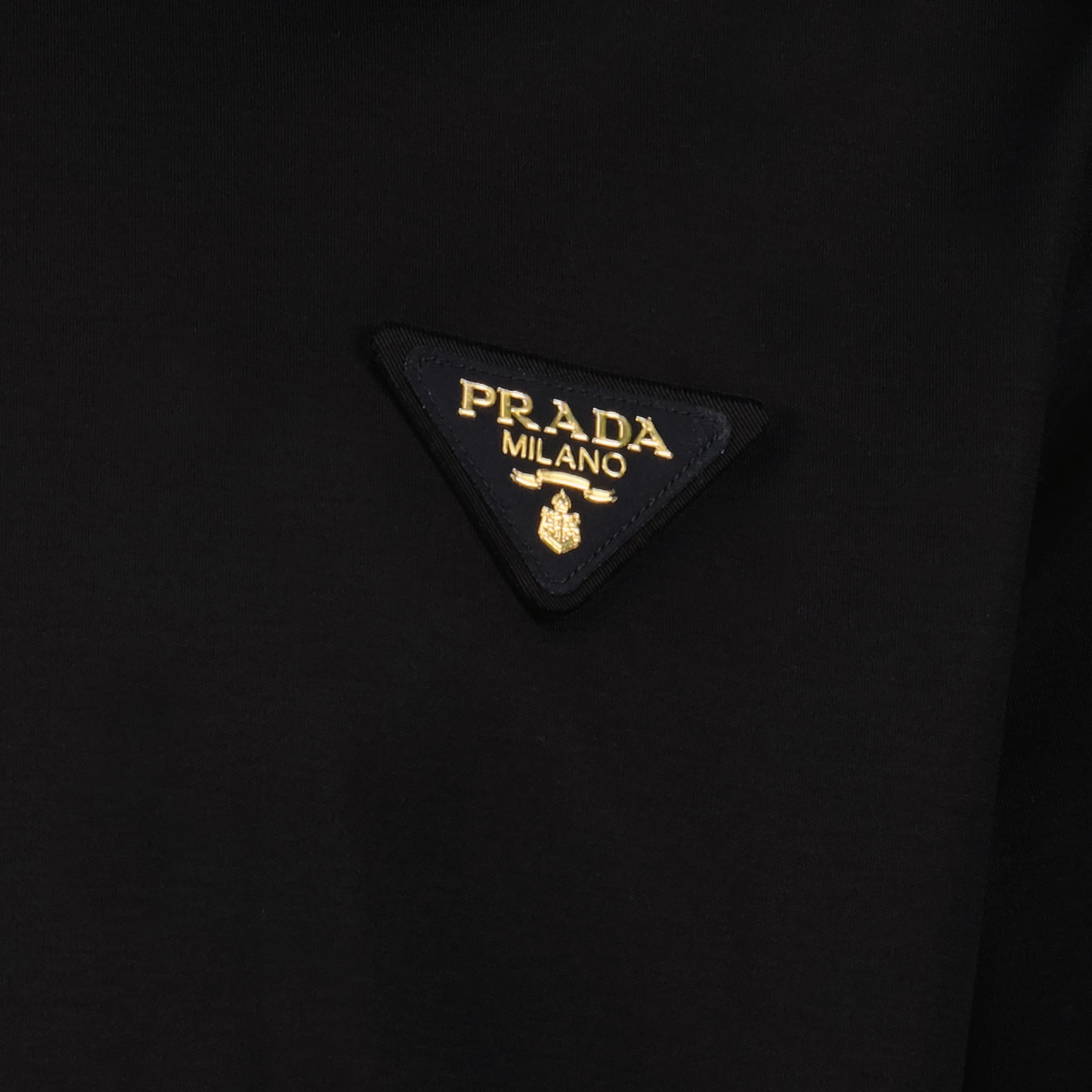 T-shirts Triangle logo t-shirt Prada Black Man