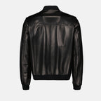 Manteaux Blouson en cuir réversible Prada Noir Homme
