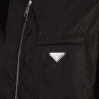 Manteaux Blouson en cuir réversible Prada Noir Homme