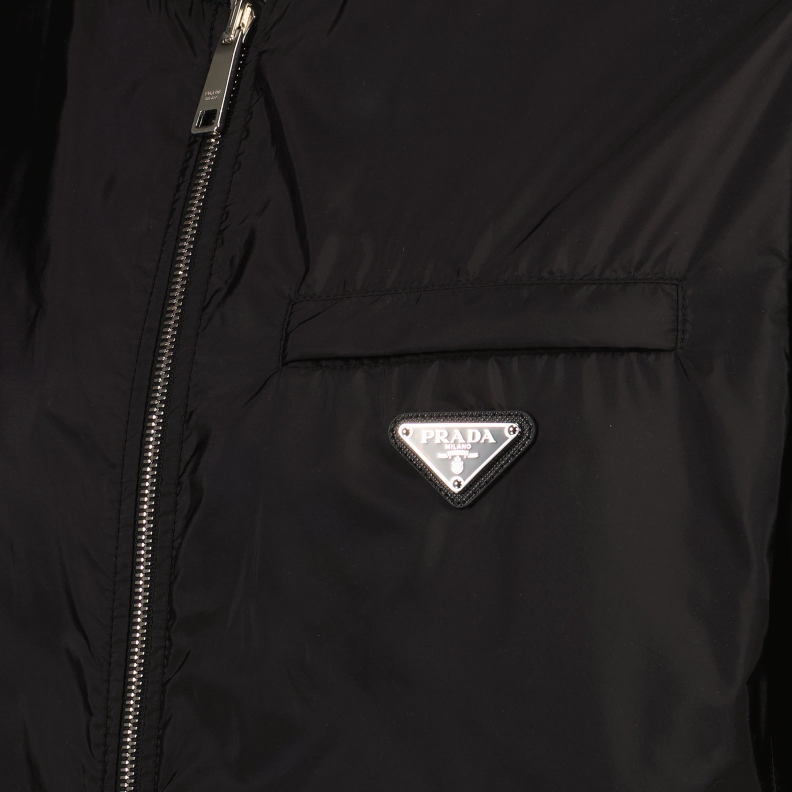 Manteaux Blouson en cuir réversible Prada Noir Homme