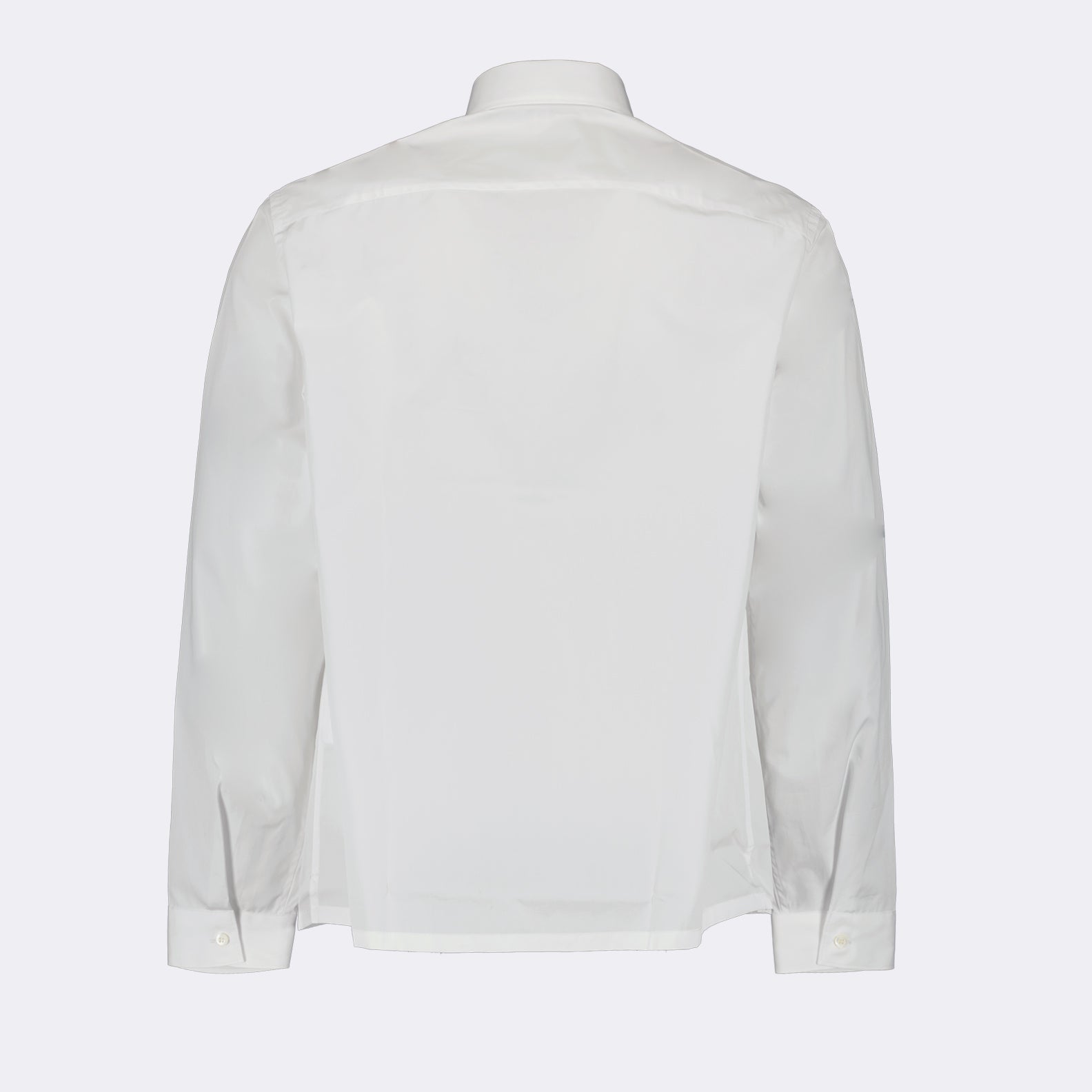 Shirts Triangle logo shirt Prada White Man