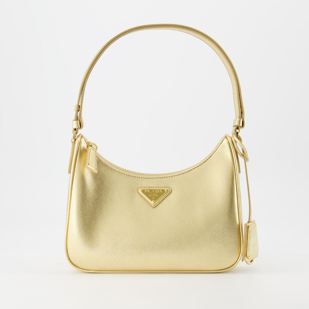 Borse a tracolla Sac Saffiano doré Or Prada Oro Femme