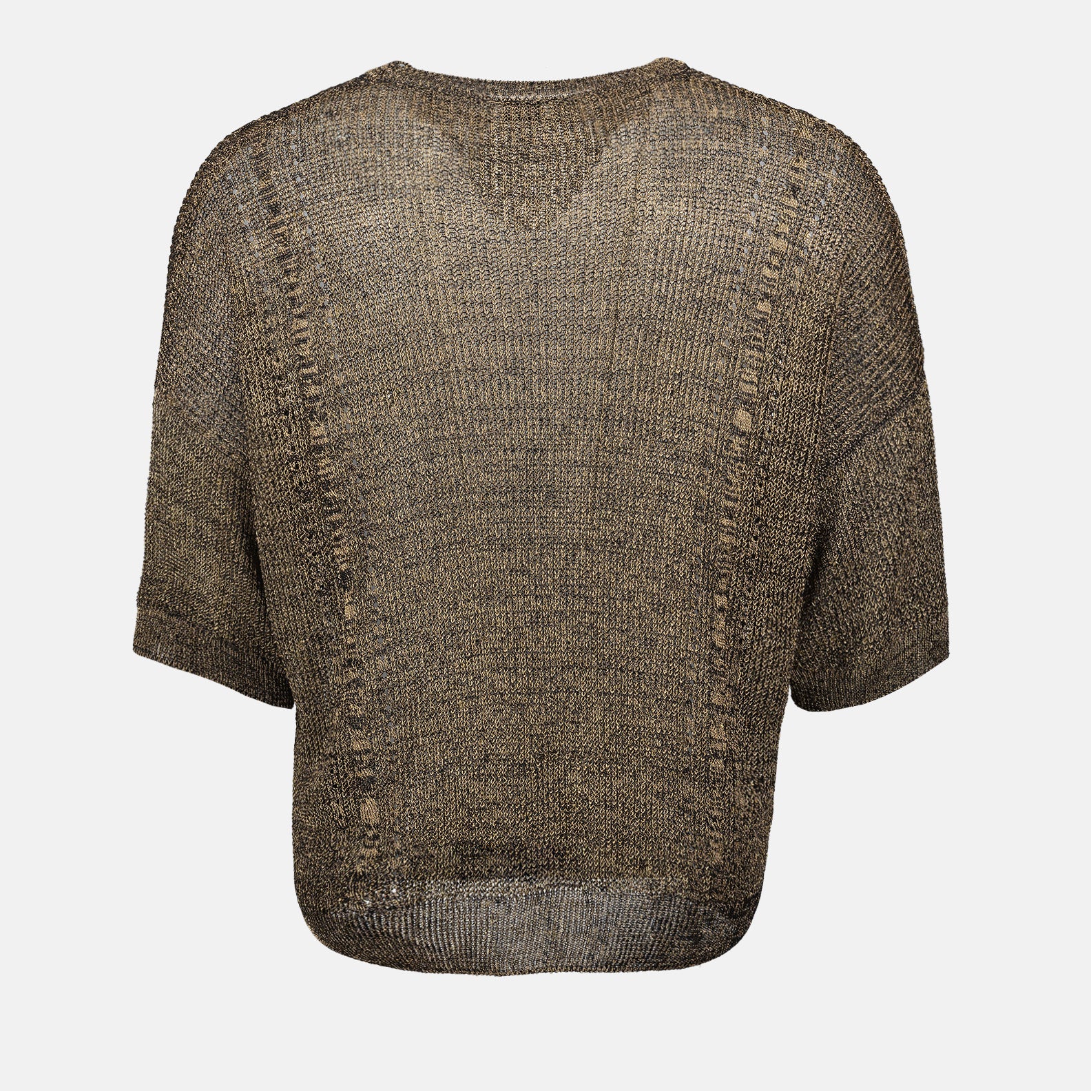 T-shirt T-Shirt in Maglia Saint Laurent Marrone Homme