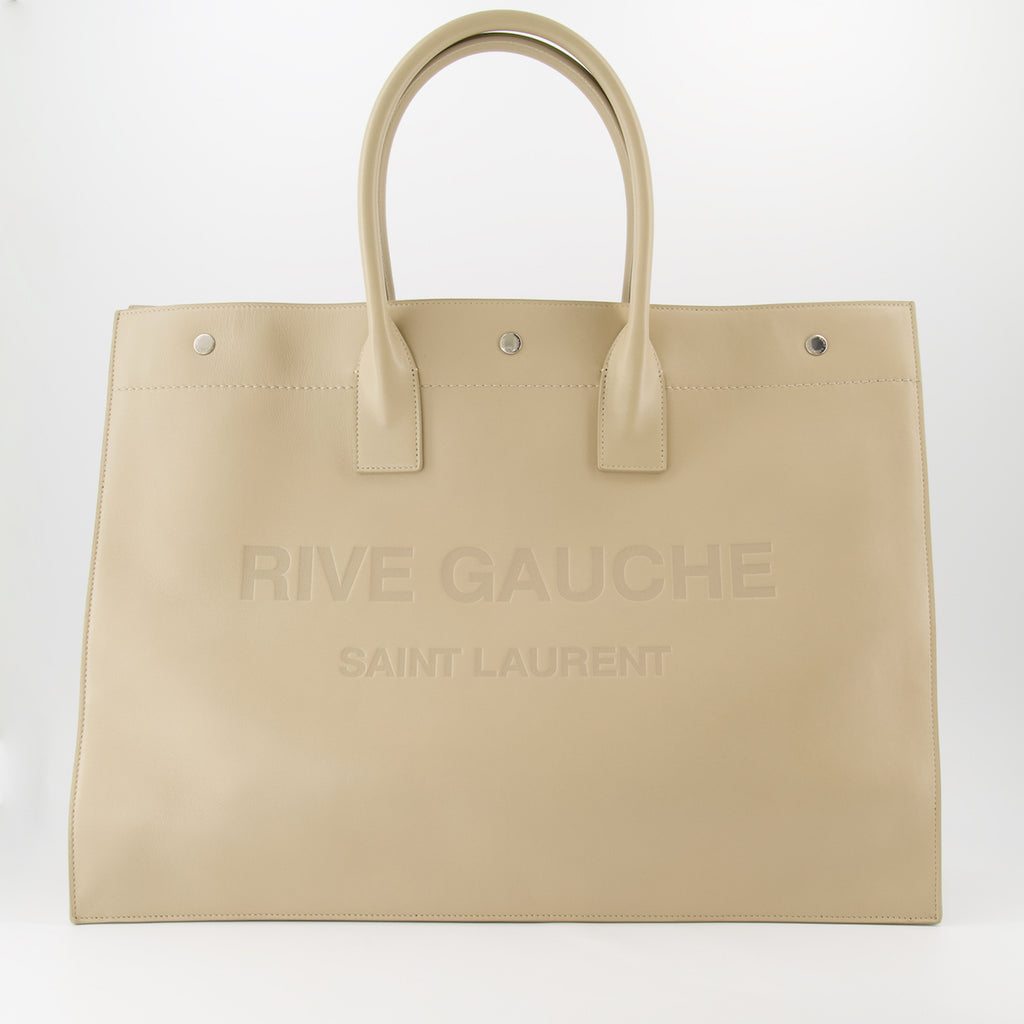 Borse tote Sac cabas Rive Gauche Saint Laurent Beige Homme