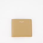Small leather goods Flap wallet Saint Laurent Beige Man