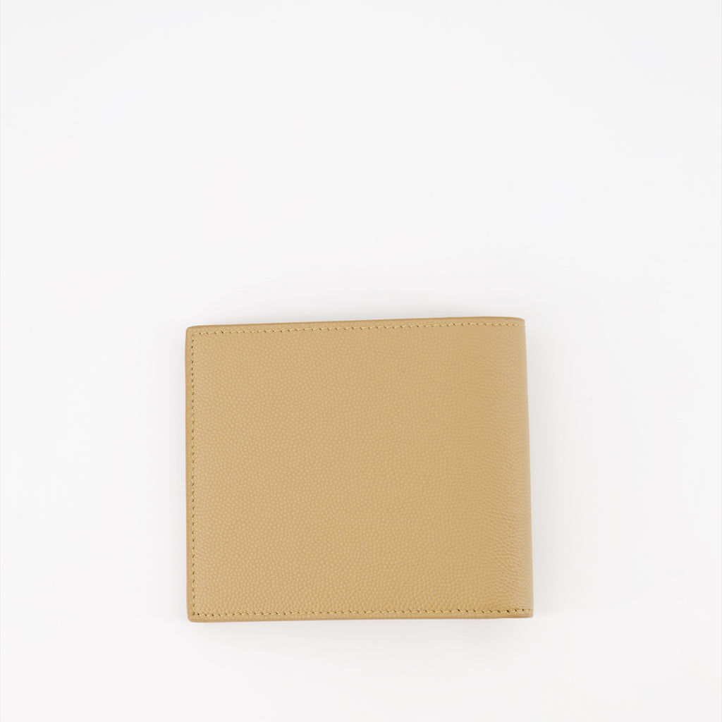 Small leather goods Flap wallet Saint Laurent Beige Man