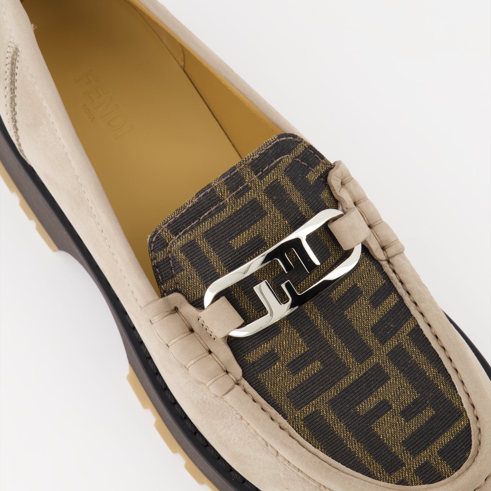 Mocassins Mocassins Fendi O'Lock Fendi Marron Homme