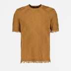 T-shirts T-shirt FF Fendi Marron Homme