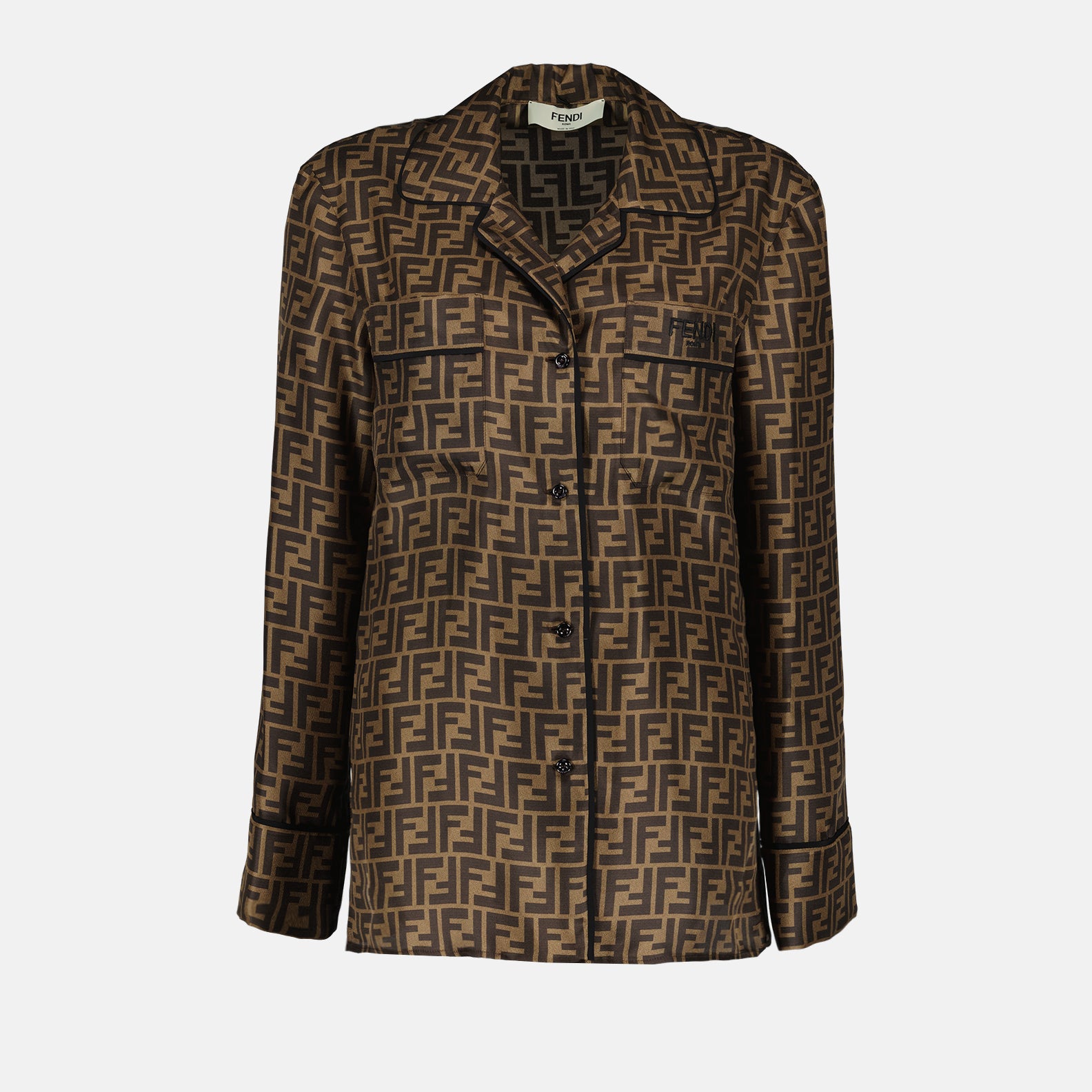 Hemden Chemise imprimée Fendi Braun Femme