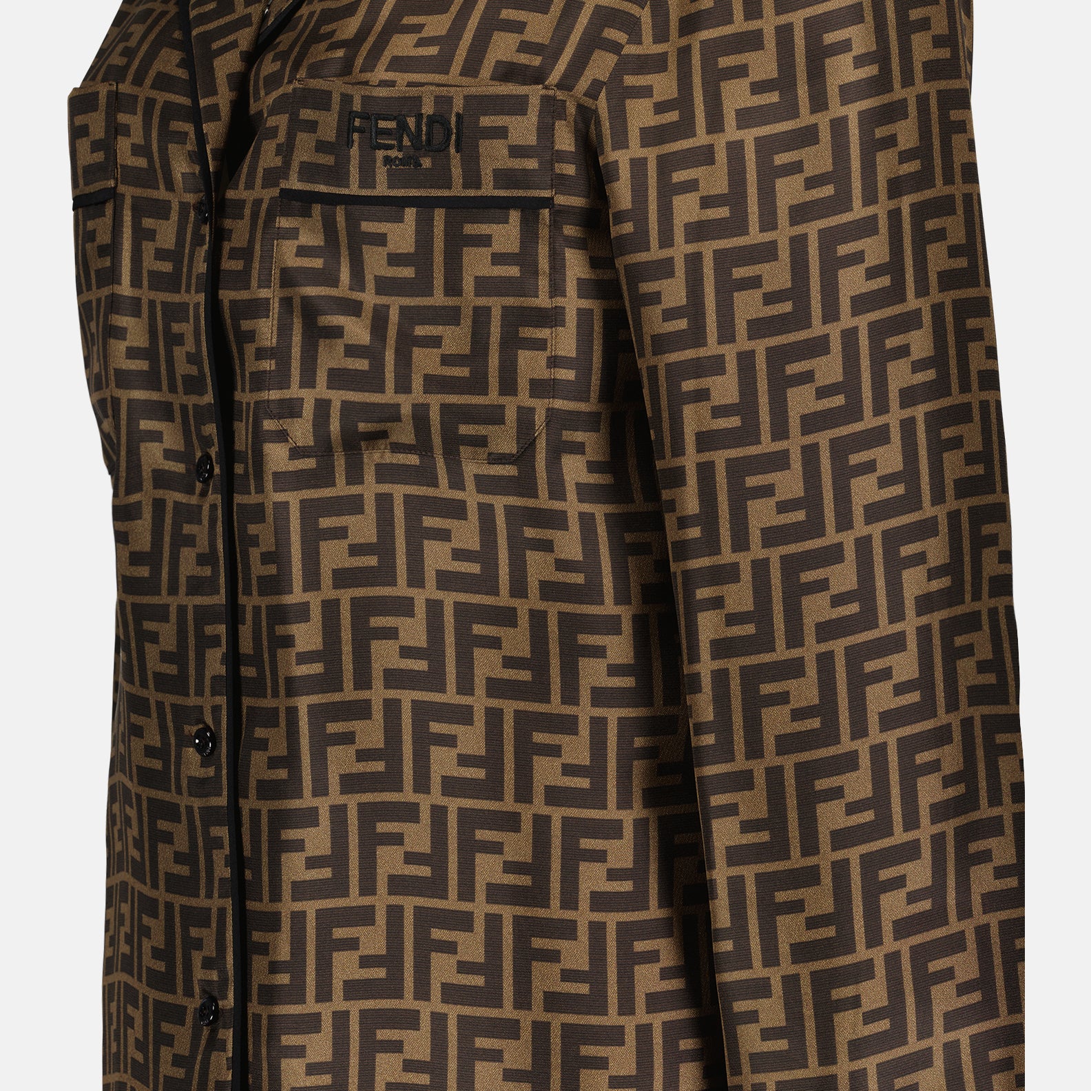 Hemden Chemise imprimée Fendi Braun Femme