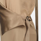 Robes Robe en soie Fendi Beige Femme