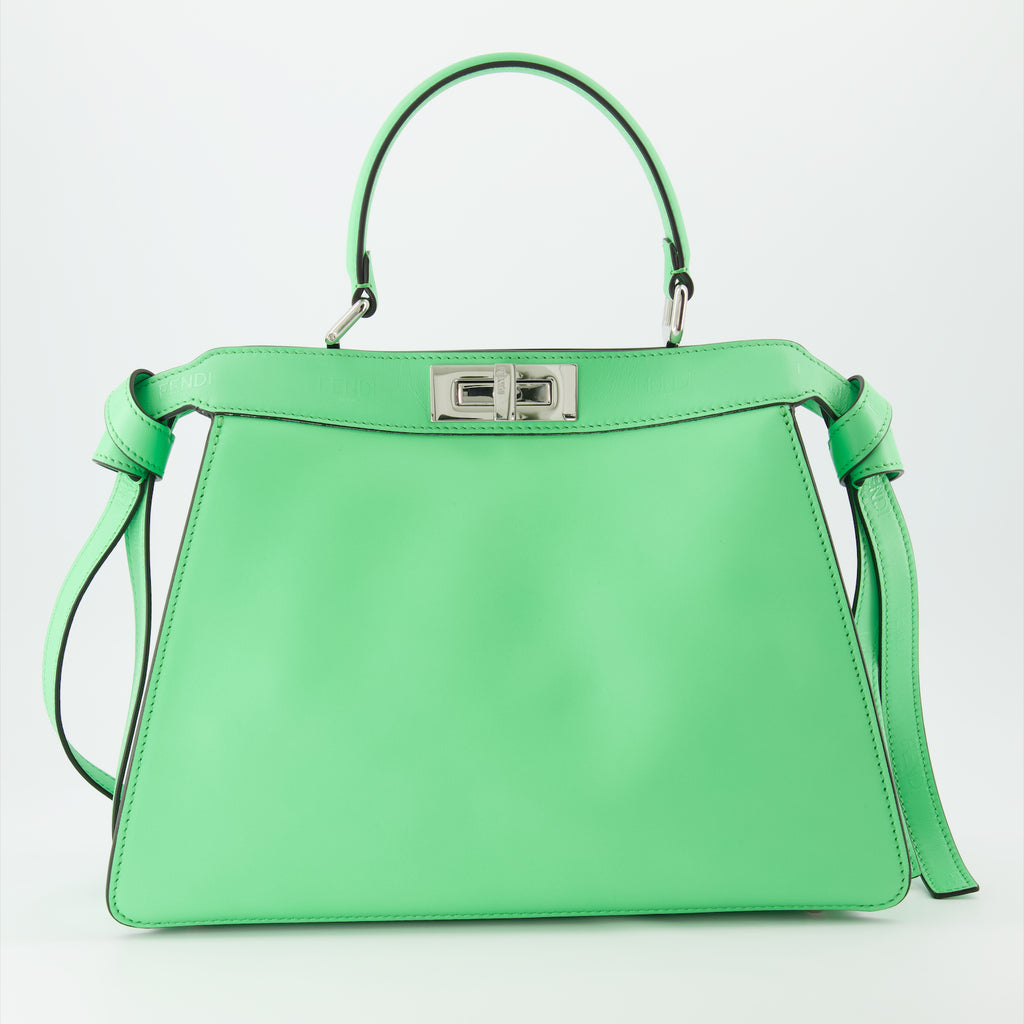 Handbags and shoulder bags Peekaboo bag ISeeU Fendi Green Women