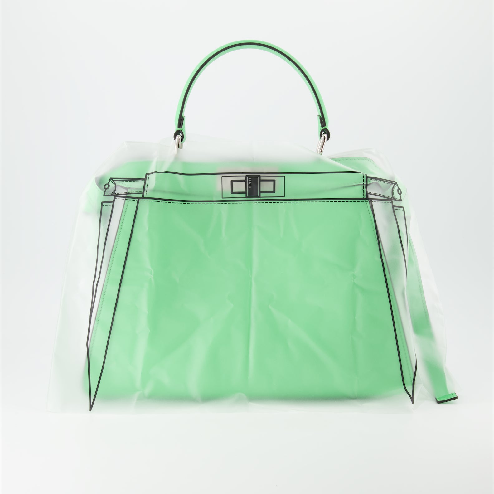 Handbags and shoulder bags Peekaboo bag ISeeU Fendi Green Women