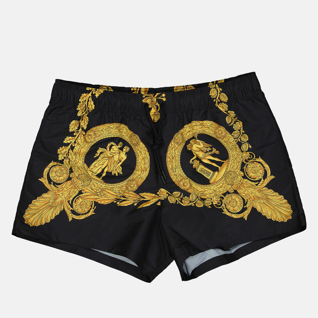 Beachwear Short de bain Maschera Versace Noir Homme