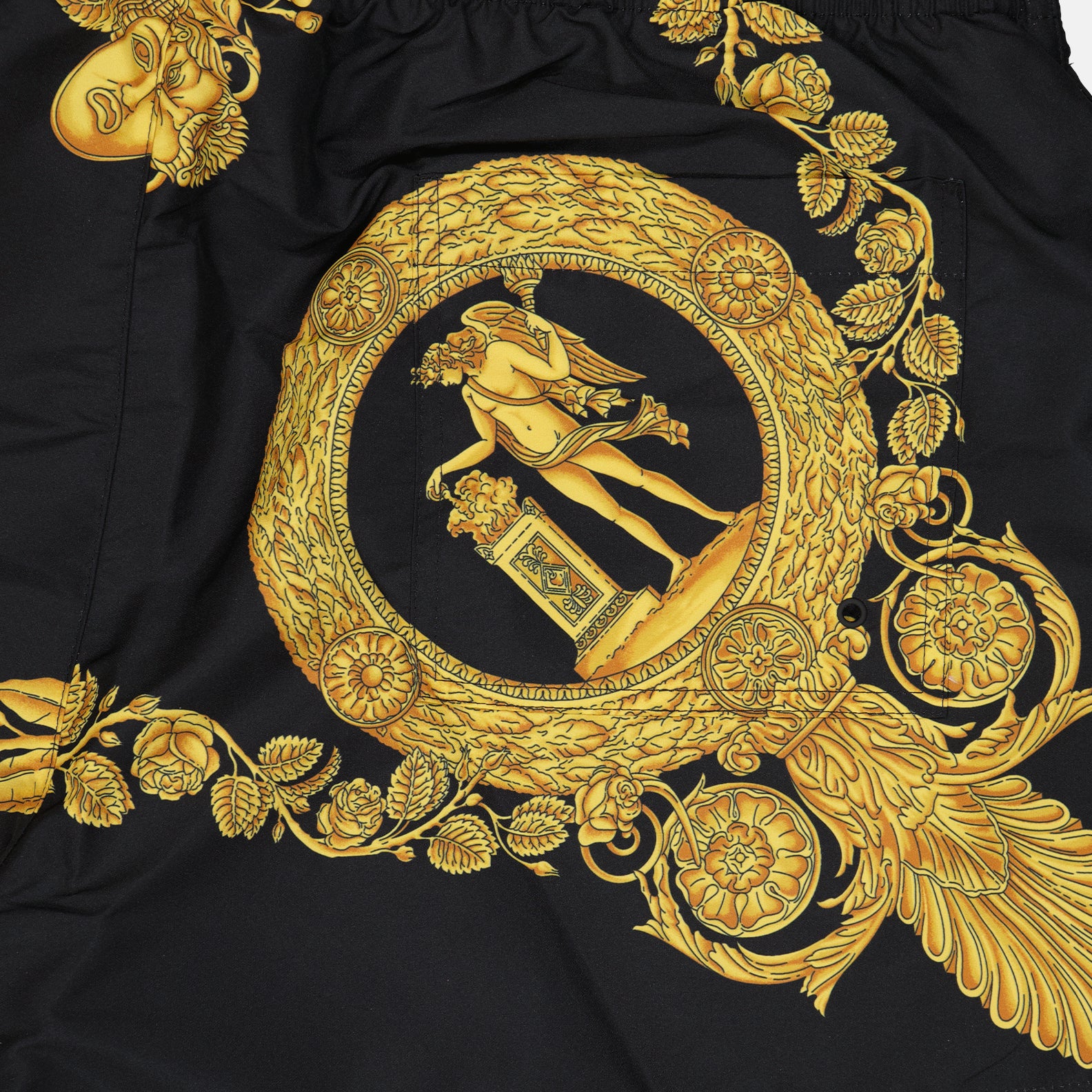 Beachwear Short de bain Maschera Versace Noir Homme