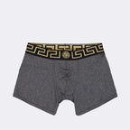 Roupa íntima e homewear Boxer Medusa Greca Versace Cinza Homme