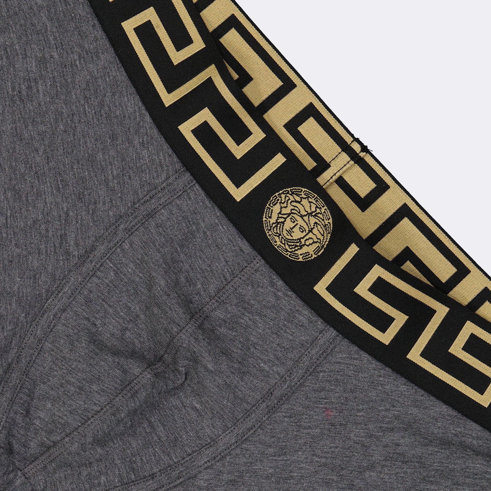 Roupa íntima e homewear Boxer Medusa Greca Versace Cinza Homme