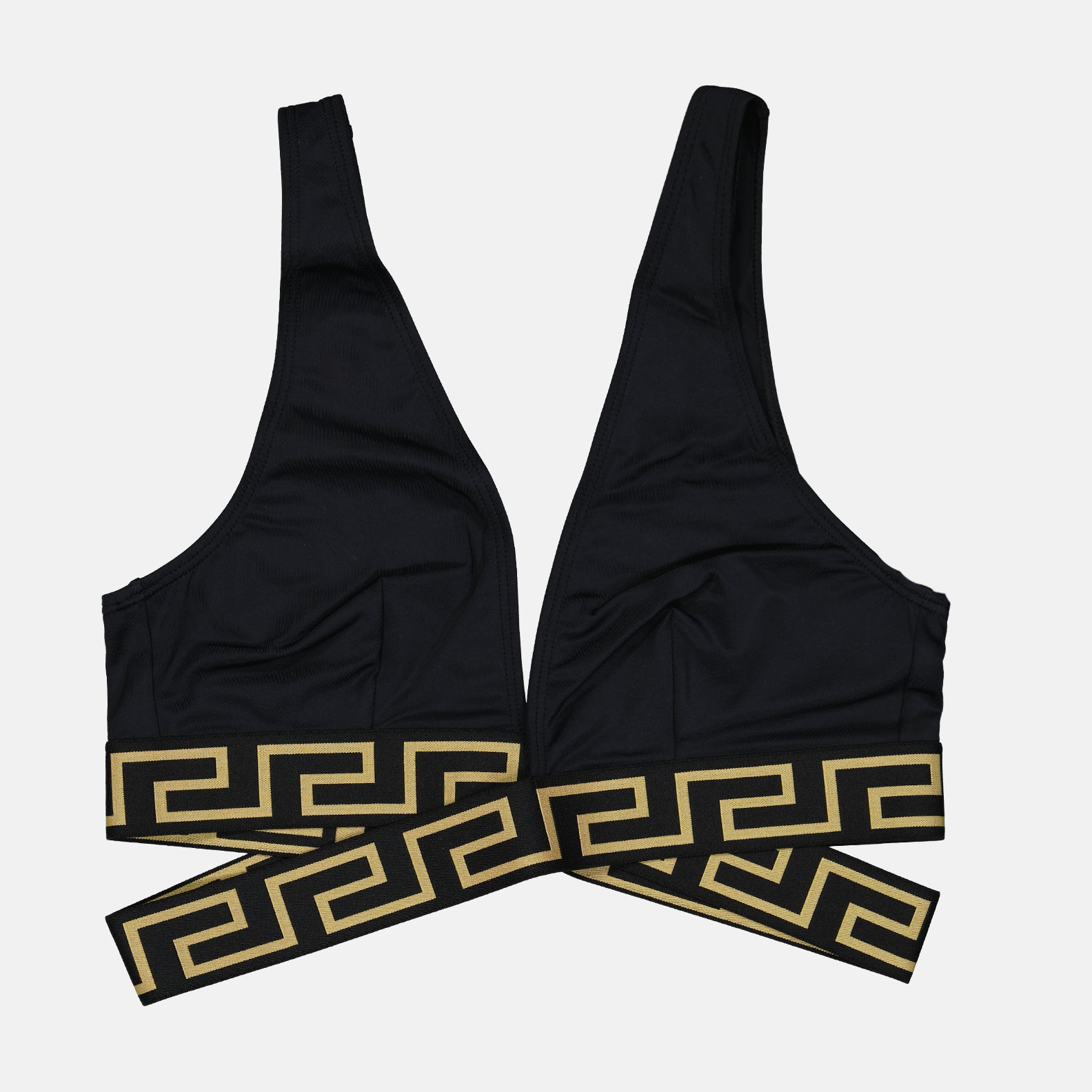 Strandmode Haut de bikini Greca Versace Schwarz Femme