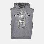 Sweatshirts Sweat à capuche La Maschera Versace Gris Homme