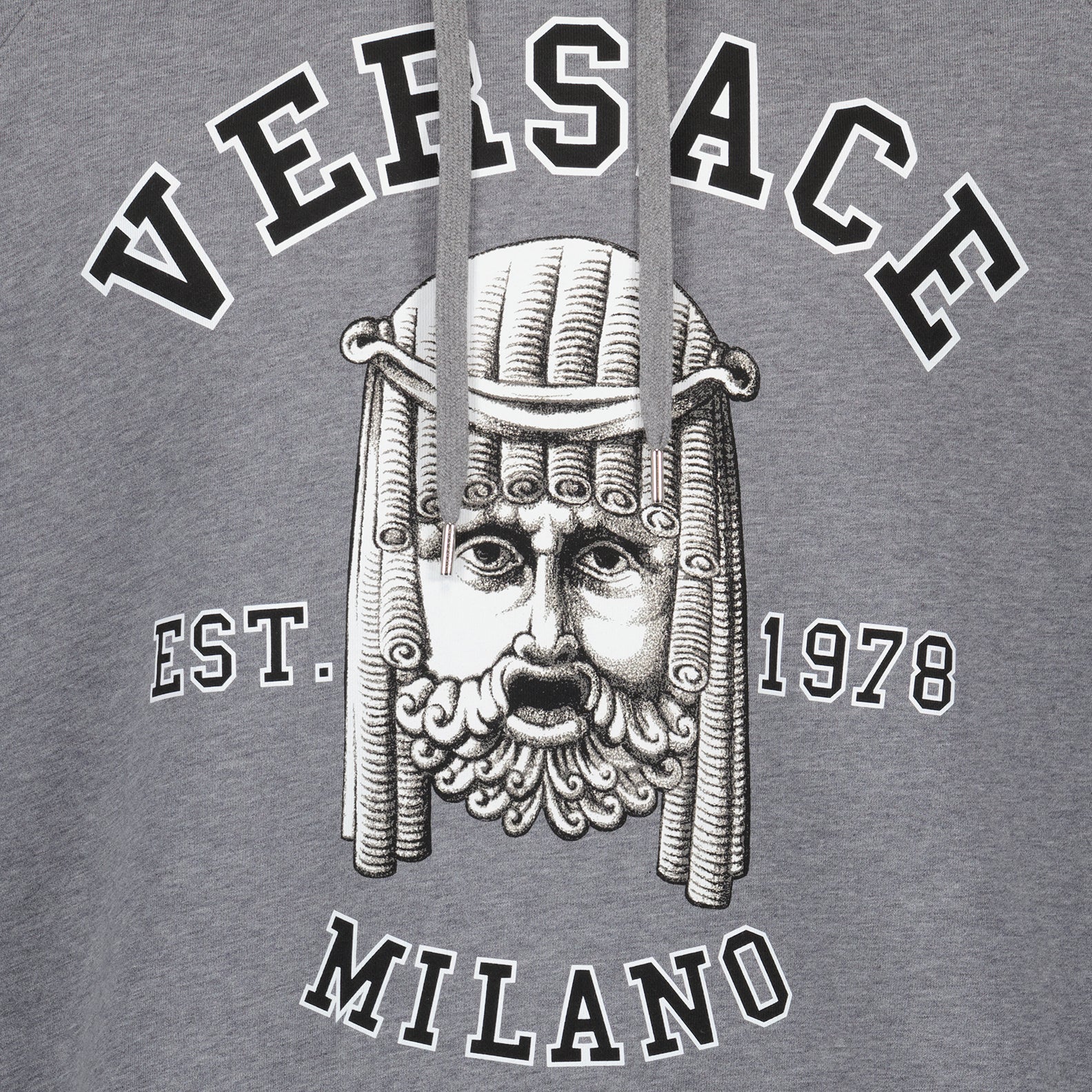 Sweatshirts Sweat à capuche La Maschera Versace Gris Homme