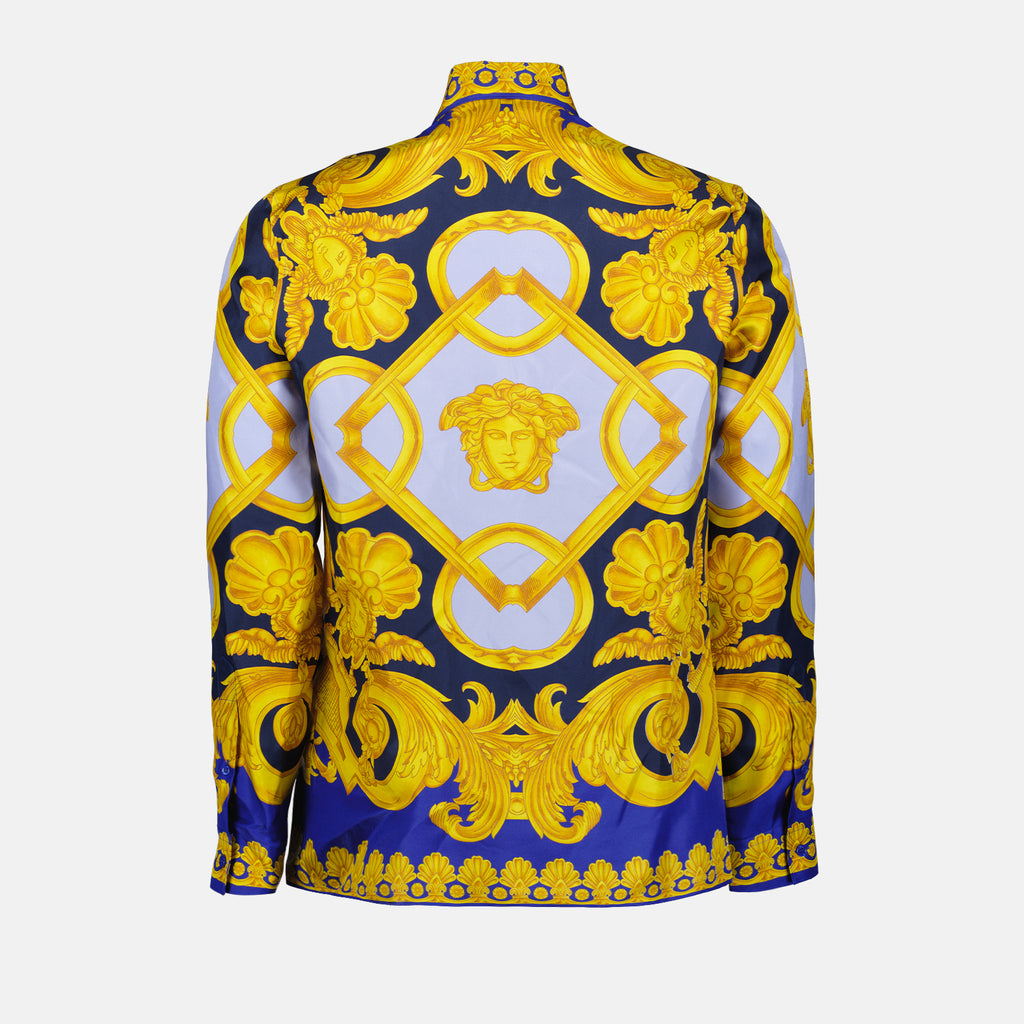 Shirts Barocco 660 shirt Versace Blue Man
