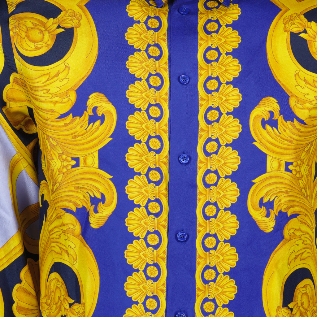 Shirts Barocco 660 shirt Versace Blue Man