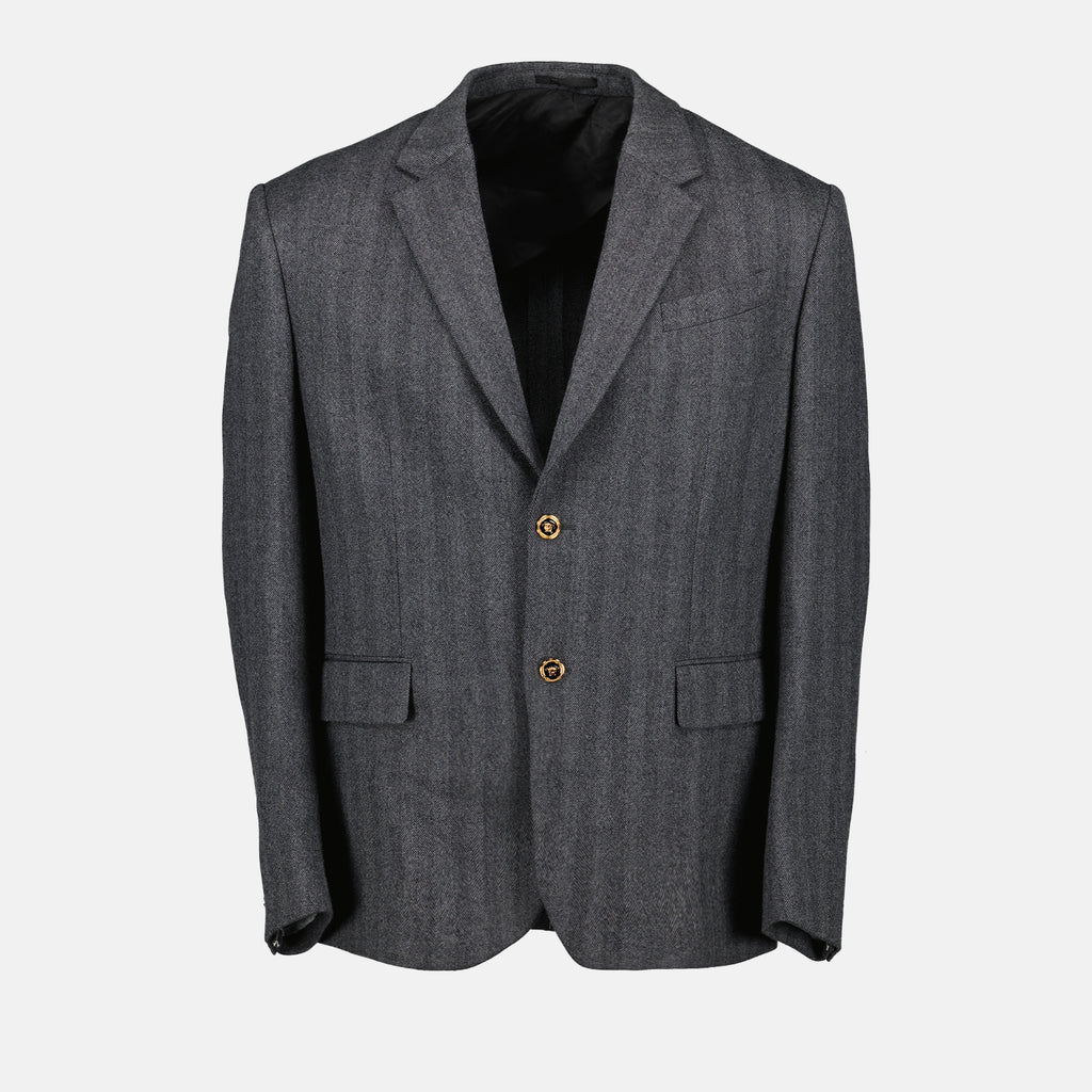 재킷 Veste blazer Versace 회색 Homme