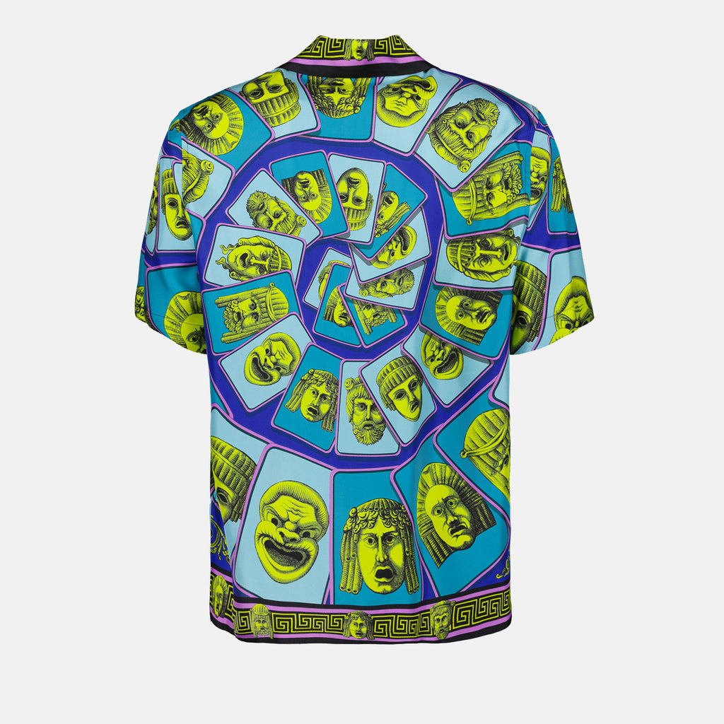 Shirts La Maschera shirt Versace Green Man